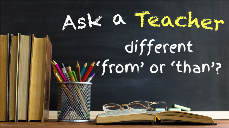 Different ‘From’ or ‘Than’?