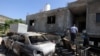西岸地区拉姆安拉市附近一个村庄遭到以色列定居者的攻击，住房被毁。（2024年4月13日）