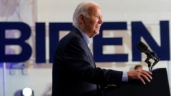 U.S. President Joe Biden speaks during a campaign event at Sherman Middle School in Madison, Wisconsin, July 5, 2024.