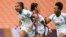 Lineth Cedeno selebre apre li make yon gol pou seleksyon nasyonal Panama nan match kalifikasyon pou Mondyal Foutbol Feminen FIFA a, nan Hamilton, La Nouvel Zeland, 23 Fevriye 2023. 