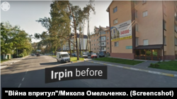 Місто Ірпінь в Київській області до повномасштабного нападу Росії. Скриншот із відео проекту "Війна впритул"/Микола Омельченко.