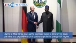 VOA60 Africa - German Chancellor Scholz visits Nigeria