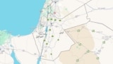 نقشه اردن و اسرائیل
