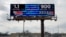 An electronic billboard advertises the Mega Millions and Powerball jackpots, March 25, 2024, in Des Moines, Iowa.