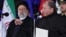In this handout photo released by Nicaragua's Presidency, Nicaraguan President Daniel Ortega, right, speaks while standing next to Iran's President Ebrahim Raisi, left, in Managua, Nicaragua, June 13, 2023. (AFP PHOTO/Nicaraguan Presidency/Cesar Perez)