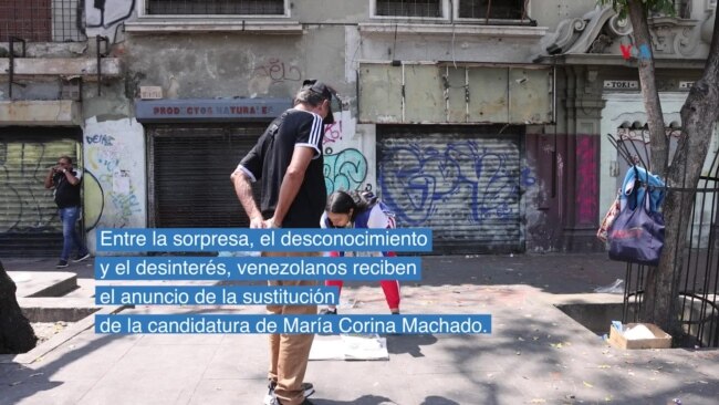 Entre la desinformación y la sorpresa: ¿Cómo reciben los venezolanos la sustitución de la candidatura de María Corina Machado?
