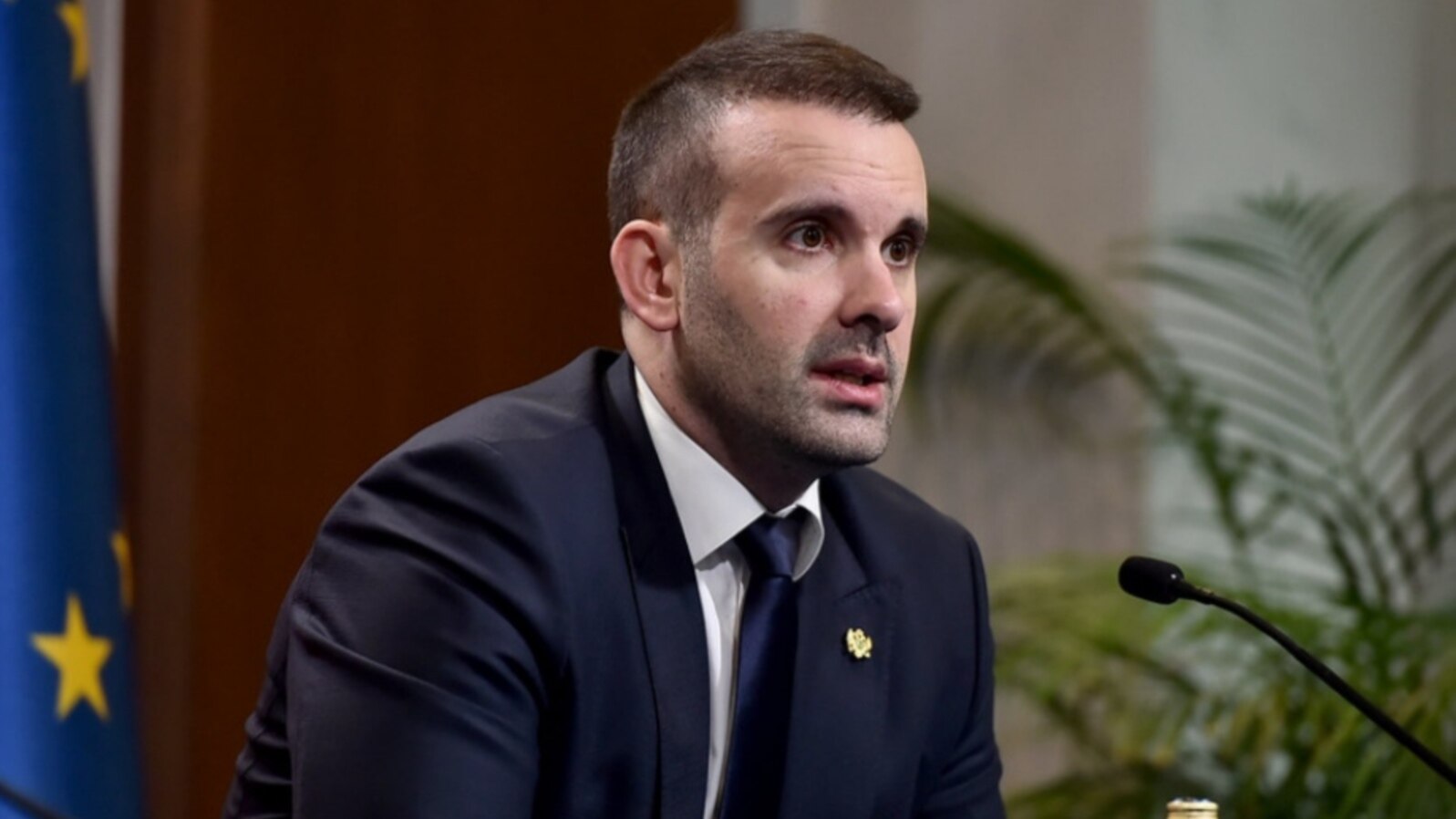 Milojko Spajić, predsednik Vlade Crne Gore, na konferenciji za medije u Podgorici 24. aprila 2024. (Foto: Vlada Crne Gore)