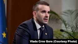 Milojko Spajić, predsednik Vlade Crne Gore, na konferenciji za medije u Podgorici 24. aprila 2024. (Foto: Vlada Crne Gore)