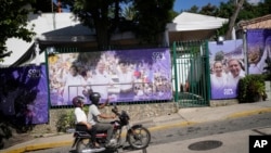 The election campaign headquarters of opposition leader Maria Corina Machado and presidential candidate Edmundo Gonzalez stands after being ransacked overnight in Caracas, Venezuela, Aug. 2, 2024.