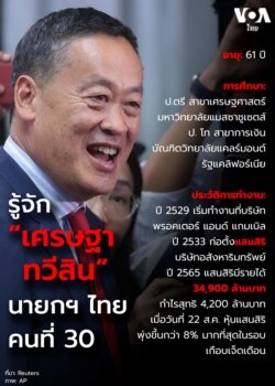 ทำความรู้จัก "เศรษฐา ทวีสิน" นายกฯ ไทย คนที่ 30