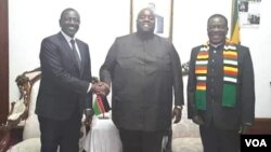 UMnu. Wicknell Chivayo ephahlwe ngomongameli Emmerson Mnangagwa loWilliam Ruto