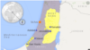 Mapa de la región en conflicto de Israel, los territorios palestinos y los países vecinos. [Ilustración VOA]