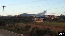 Hình ảnh một địa điểm ở Masyaf, Syria, bị Israel không kích được Thông tấn xã Ả Rập chính thức của Syria đăng vào ngày 12/3/2023.