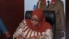Rais wa Tanzania Samia Suluhu Hassan akiwa Bujumbura, tarehe 4, Februari 2023.Picha na Tchandrou Nitanga / AFP.