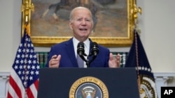 Američki predsjednik Joe Biden govori u Bijeloj kući, 1. oktobar 2023. godine (Foto: AP/Manuel Balce Ceneta)