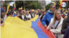 Manifestaciones en contra de iniciativas del presidente de Colombia, Gustavo Petro, en Bogotá, el 15 de febrero, 2022. [Foto: Federico Buelvas, VOA]