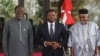 Le président Faure Gnassingbé (centre) est au pouvoir depuis 2005 à la suite de son père qui a passé près de 38 ans à la tête de l'Etat.