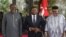 Le président Faure Gnassingbé (centre) est au pouvoir depuis 2005 à la suite de son père qui a passé près de 38 ans à la tête de l'Etat.