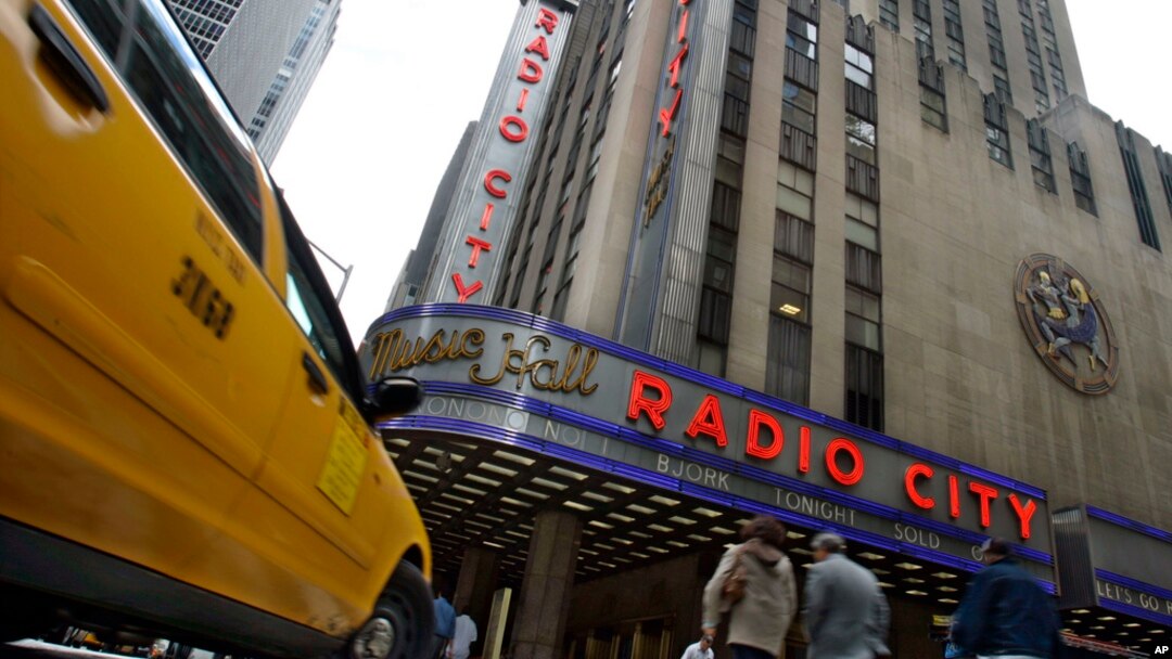FILE - New York's Radio City Music Hall is pictured May 2, 2007. Former Presidents Barack Obama and Bill Clinton are teaming up with President Joe Biden for reelection fundraiser Thursday night at the venue.