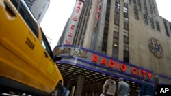 FILE - New York's Radio City Music Hall is pictured May 2, 2007. Former Presidents Barack Obama and Bill Clinton are teaming up with President Joe Biden for reelection fundraiser Thursday night at the venue.