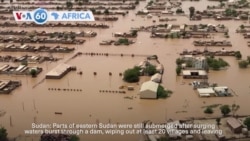 VOA60 Africa - Parts of eastern Sudan still submerged after dam collapse