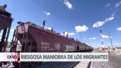 Cientos de migrantes siguen llegando a la frontera en tren