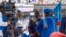 Félix Tshisekedi lors de sa prestation de serment au stade des Martyrs, la plus grande enceinte de Kinshasa.