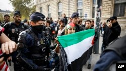 Protesta propalestina en Francia, el sábado 14 de octubre de 2023.