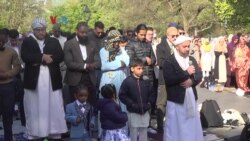 Muslim New York Salat Idulfitri di Taman Publik Washington Square