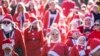 Ribuan ‘Santa’ Ikuti Acara Lari Tahunan di Pristina