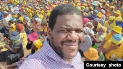 FILE— Sengezo Tshabangu at a CCC rally in Zimbabwe, May, 8, 2023