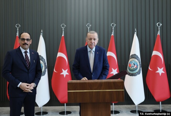 MİT Müsteşarı İbrahim Kalın ve Recep Tayyip Erdoğan