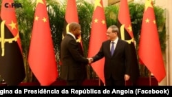 Presidente angolano, João Loureço, e primeiro-ministro da China, Li Qiang, Pequim, 15 março 2024