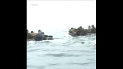 美韩两军举行海上作战演习