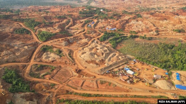 PT Indonesia Morowali Industrial Park (IMIP), salah satu produsen nikel terbesar di Konawe Utara, sebagai ilustrasi. (Foto: RIZA SALMAN/AFP)