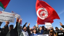 Divers pans de la société civile tunisienne manifestent régulièrement contre le pouvoir en place.