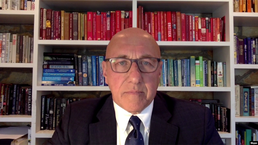 "Those who are opposed to the junta and its killing of innocent people are not terrorists. They are patriots," U.N. Special Rapporteur Tom Andrews tells VOA. "They are those who are committed to a just democracy for Myanmar, human rights for Myanmar." (Photo: VOA via Skype)