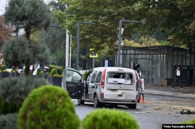 Ankara'da İçişleri Bakanlığı'na saldırı girişiminde bulunan araç