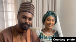 Adam Garba, hagu, Maryam Booth, dama (Hoto: Instagram/Maryam Booth)