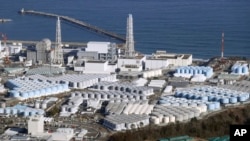 Pembangkit listrik tenaga nuklir Fukushima Daiichi di kota Okuma, timur laut Jepang, pada 19 Januari 2023. (Foto: Kyodo News via AP)