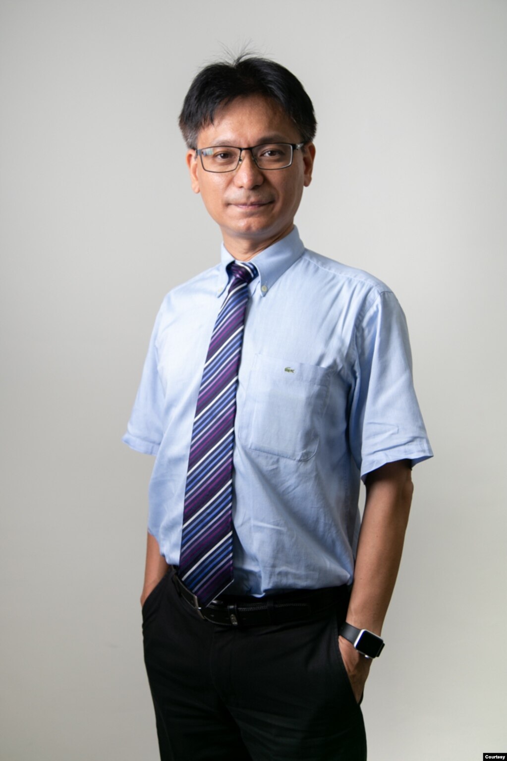 台湾世新大学助理教授吴巨盟(photo:VOA)