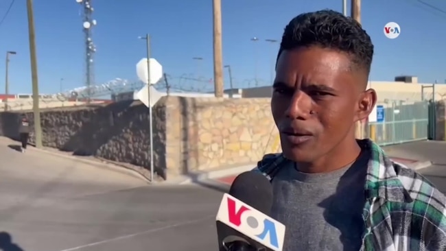 Migrantes conversa con la VOA minutos antes de entregarse a las autoridades de EEUU