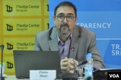 Zlatko Minić, koordinator istraživanja organizacije Transparentnost Srbija (foto: Medija centar Beograd)