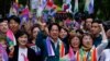 Wakil Presiden Taiwan Lai Ching-te mengikuti parade tahunan Kebanggaan Taiwan di Taipei, Taiwan, 28 Oktober 2023. (Foto: REUTERS/Ann Wang)