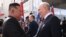 In this photo distributed by the Sputnik agency, Russia's President Vladimir Putin (R) shakes hands with North Korea's leader Kim Jong Un during their meeting at the Vostochny Cosmodrome in Russia's Amur region, Sept. 13, 2023.