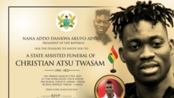 Invitation by Nana Addo Dankwa Akufo-Addo for the burial ceremony of Ghana winger Christian Atsu. Photo courtesy: Nana Sechere, Atsu's agent.