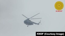  (ကယား) ကရင်နီပြည်နယ်ထဲ စစ်ကောင်စီရဲ့ လေကြောင်းတိုက်ခိုက်မှုကိုတွေ့ရစဉ် (ဓါတ်ပုံ - KNDF)