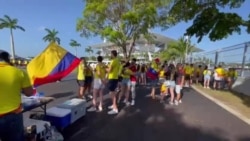 Fans de Argentina y Colombia se alistan para la final de la Copa América en Miami