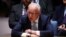 FILE — Palestinian Foreign Minister Riyad al-Maliki speaks at the United Nations in New York, April 25, 2023. Last week, he said the Western-backed Palestinian Authority hopes to engage with Saudi Arabia over their concerns about the potential normalization with Israel. 