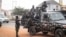 FILE - Military forces secure an area in Anambra, Nigeria, Feb. 24, 2023. On May 16, 2023, armed men attacked a U.S. embassy convoy in southeast Anambra state.
